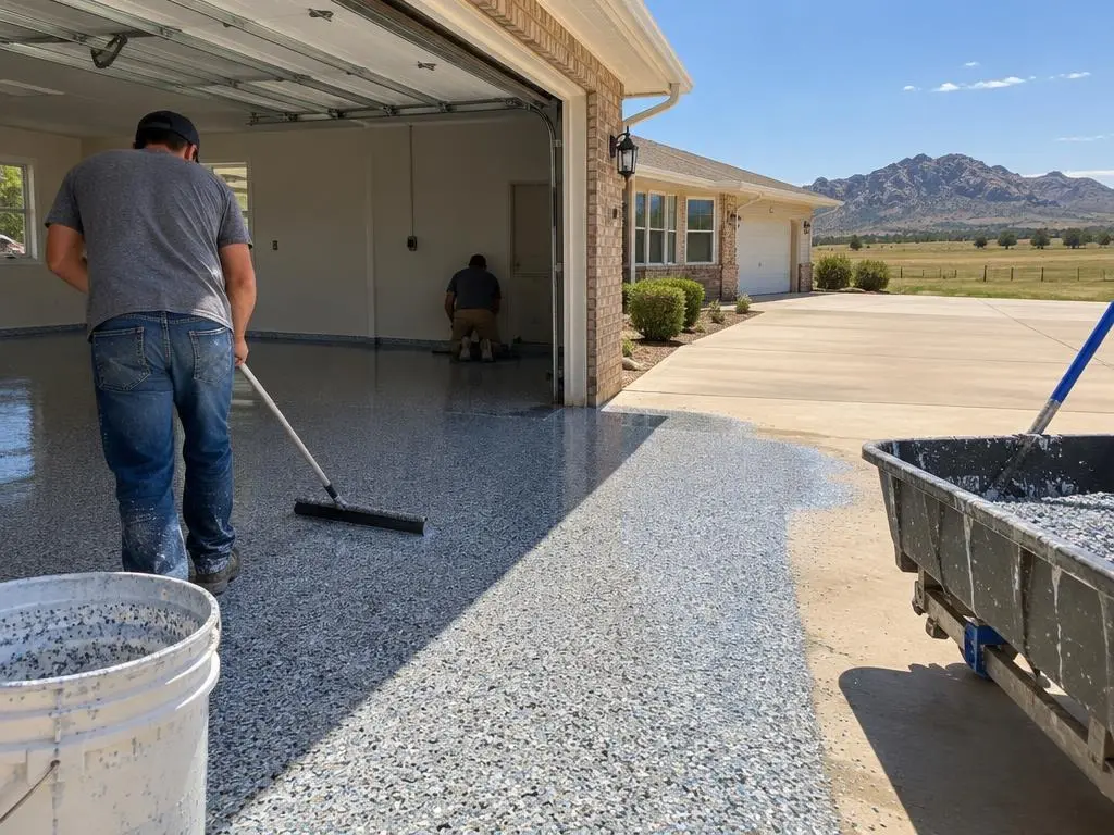 Epoxy Flake Floors in Lawton, OK
